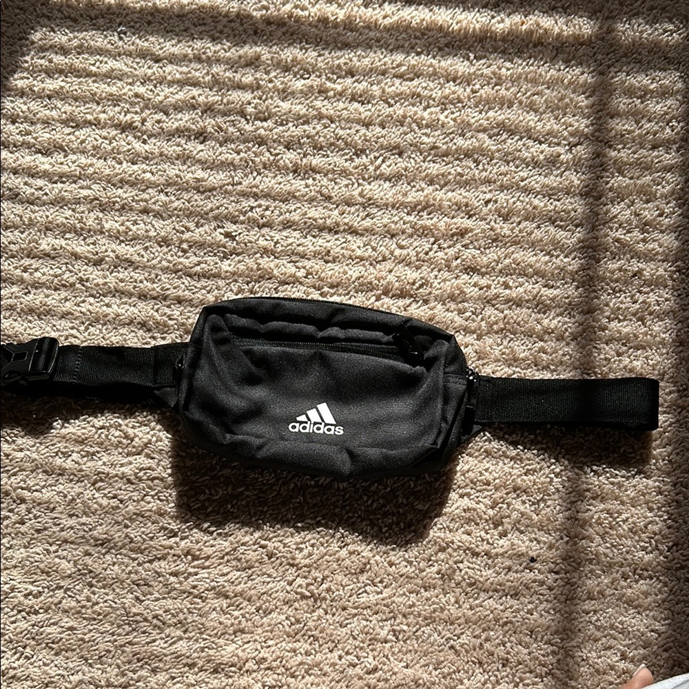 Adidas Black Belt Bag Compact Crescent Design